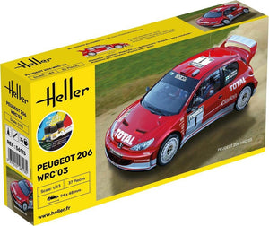 Heller 56113 Peugeot 206 WRC &amp;#39;03 - Starter Kit 1/43