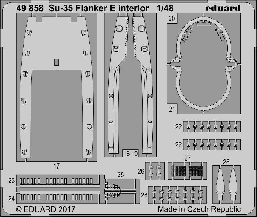 Eduard 49858 Su-35 Flanker E interior KITTY HAWK 1/48 – Bild 2
