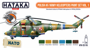 Hataka HTK-CS116 Polish AF / Army Helicopters paint set vol. 1 6x17ml – image 2