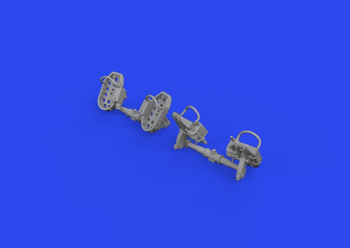 Eduard 648874 Bf 109E rudder pedals late PRINT 1/48 – Bild 2