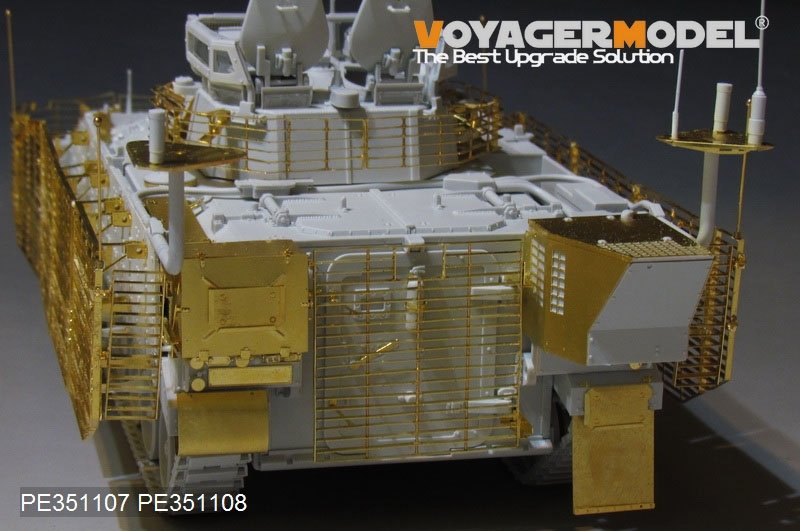 Voyager Model PE351108 Modern British FV510 Worrior TES(H) AIFV Slat Armour 2011 VER Upgrade Set（For MENG SS-017） 1/35 – zdjęcie 3