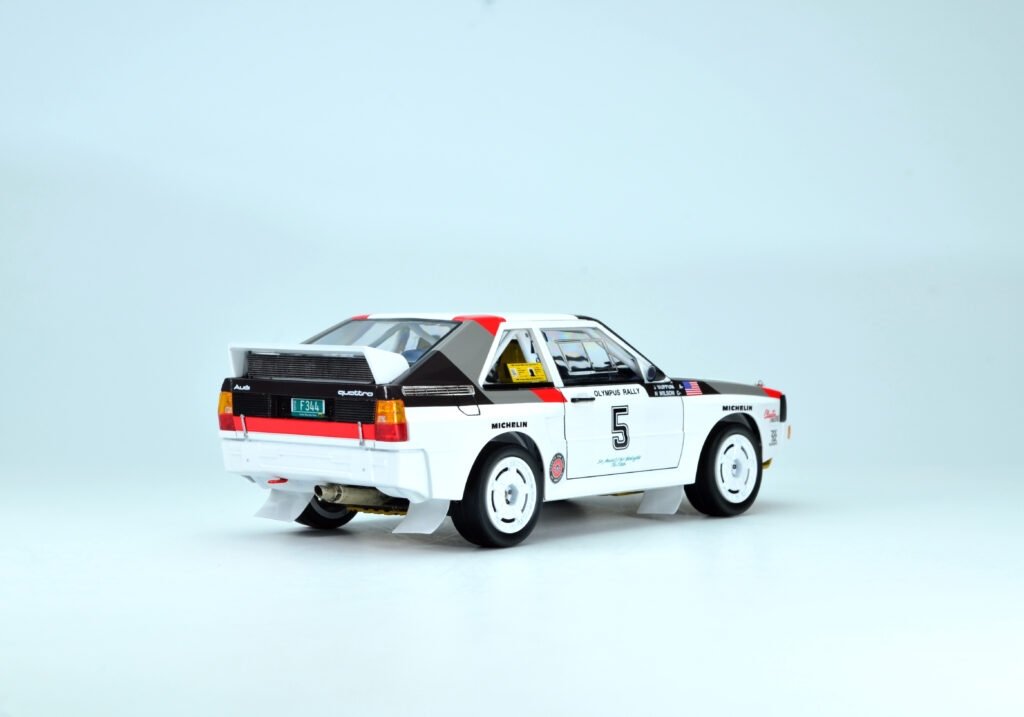 NuNu PN24023 Audi SPORT QUATTRO S1 &amp;#39;86 US OLYMPUS RALLY 1/24 – Bild 7