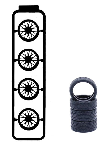 Fujimi 193601 Wheel 19 BBS Wheel 20 inch 1/24 – image 3