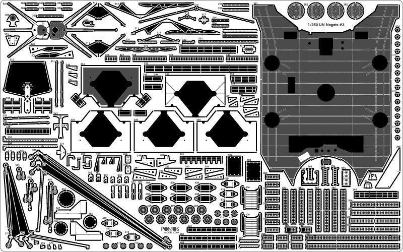 Pontos 35029F1 IJN NAGATO 1941 Detail Up Set 1/350 – obrázek 29