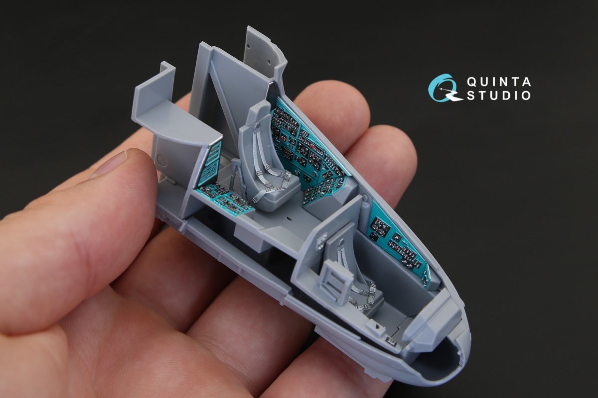 Quinta Studio QD48155 Mi-24P 3D-Printed &amp;amp; colored Interior on decal paper (for Zvezda kit) 1/48 – obrázek 5