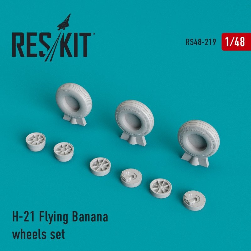 RESKIT RS48-0219 H-21 Jeu de roues Flying Banana 1/48
