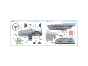 Quinta Studio QD24017 Nissan Skyline GT-R R32 3D-Printed colored Interior on decal paper (Hasegawa) 1/24 – image 2