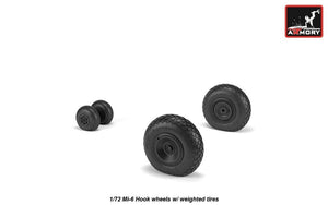 Armory Models AW72058 Mil Mi-6 Hook wheels w/ weighted tires 1/72 – image 3