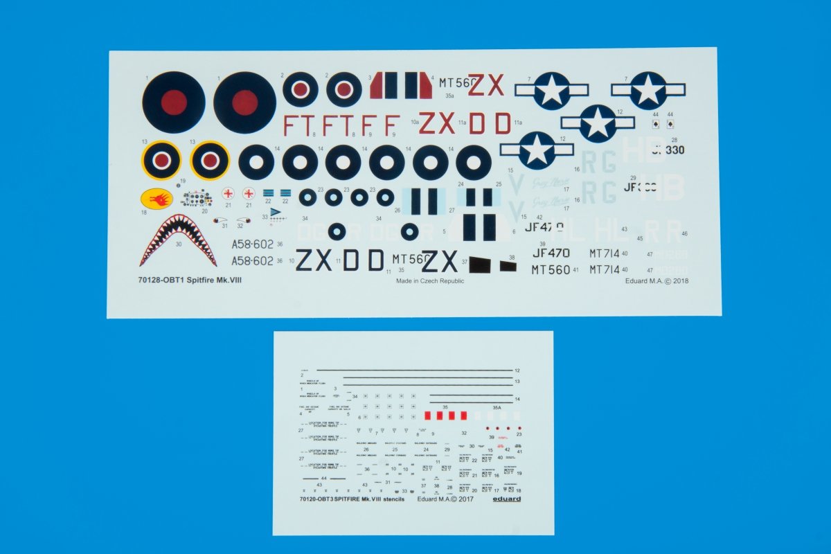 Eduard 70128 Spitfire Mk.VIII 1/72 – obrázek 10