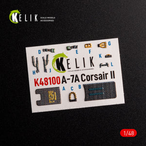 KELIK K48100 A-7A Corsair II - interior 3D decals for HobbyBoss kit 1/48 – image 3
