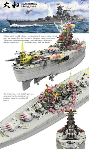 Border Model BS-004 Imperial Japanese Navy Battleship Yamato April 7 1945 1/350 – obrázek 5