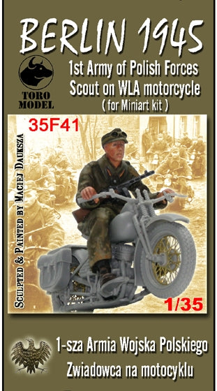 Toro 35F41 Berlin 1945 - 1-sza Armia Wojska Polskiego - Zwiadowca na motocyklu Do modelu WLA firmy MINIART 1/35