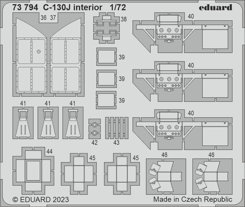 Eduard 73794 C-130J interior ZVEZDA 1/72 – Bild 2