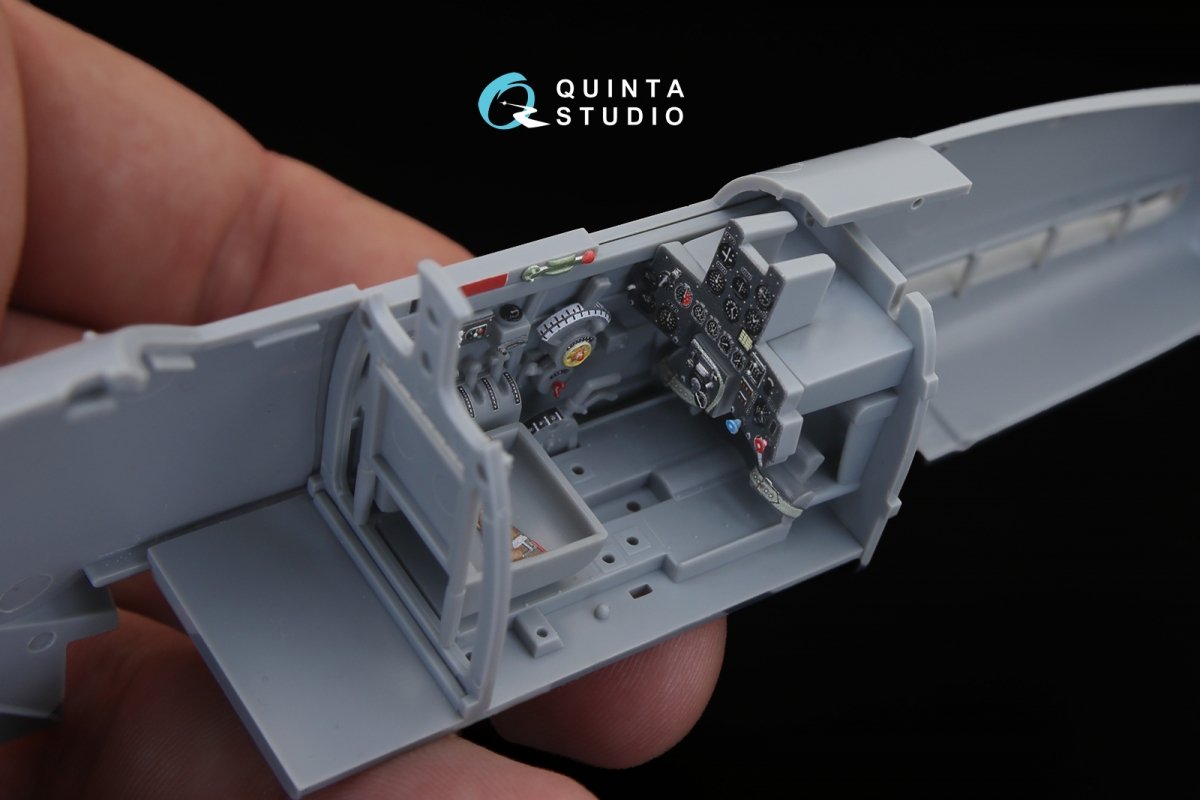Quinta Studio QD32066 Ki-61-I 3D-Printed &amp;amp; colored Interior on decal paper (for Hasegawa kit) 1/32 – image 7