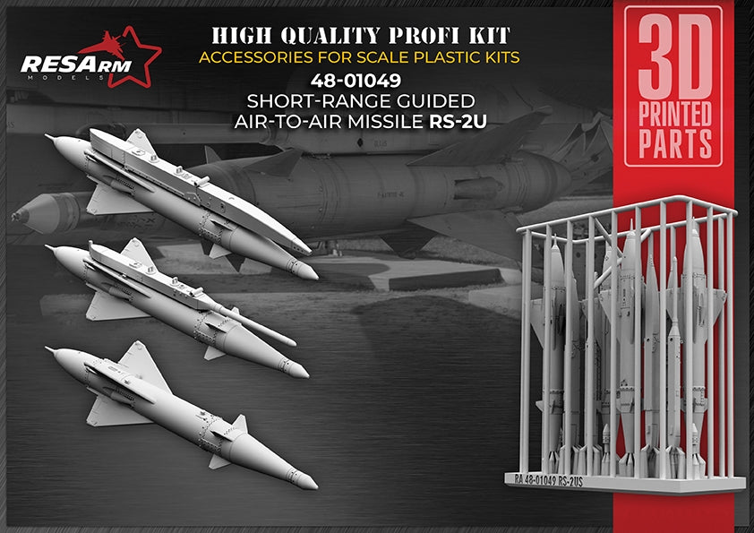 RESArm 48-01049 RS-2U - Air-to-air missile (3D resin printing) 1/48
