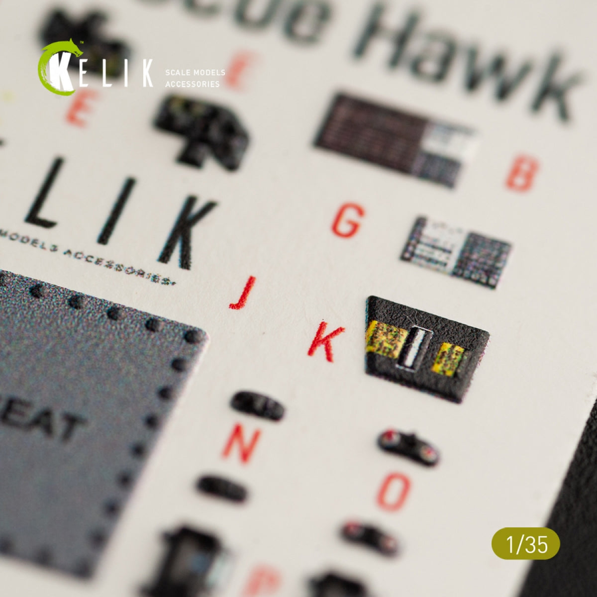 KELIK K35016 HH-60H RESCUE HAWK INTERIOR 3D DECALS FOR KITTY HAWK KIT 1/35 – image 6