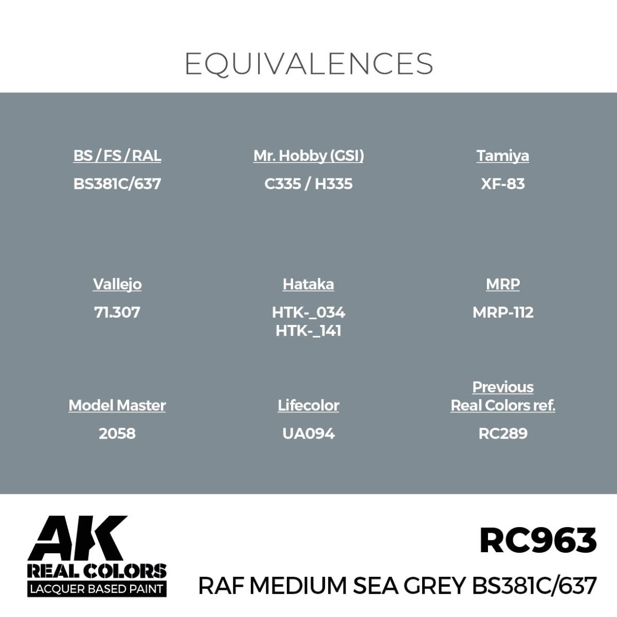 AK Interactive RC963 RAF Medium Sea Gray BS381C/637 17 ml – Bild 3