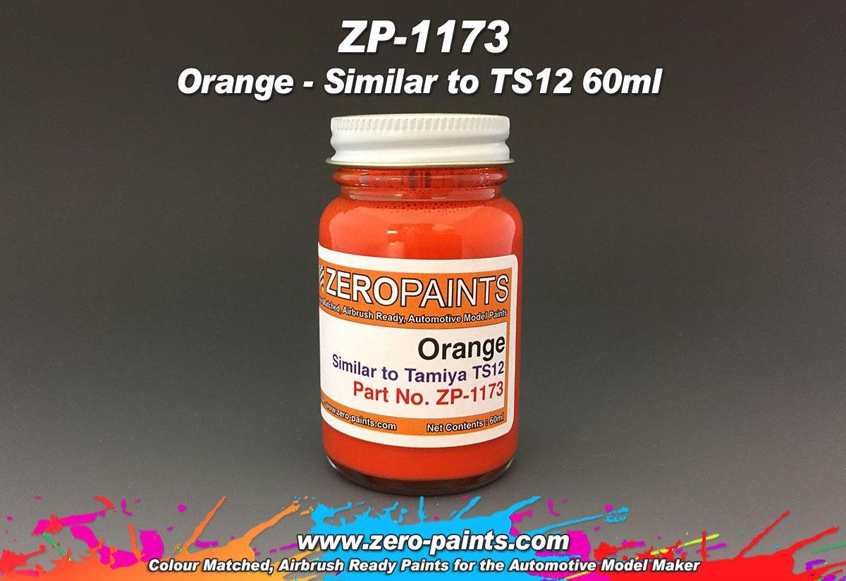 Peinture orange Zero Paints ZP-1173 (similaire à TS12) 60 ml