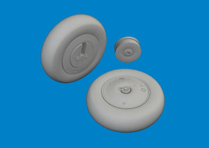 Eduard 6481115 Lysander wheels AIRFIX 1/48 – obrázek 2