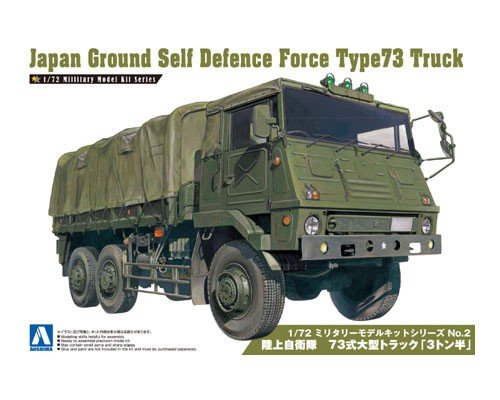 Aoshima 00234 JAPAN GROUND SELF DEFENSE FORCE TYPE73 TRUCK 1/72