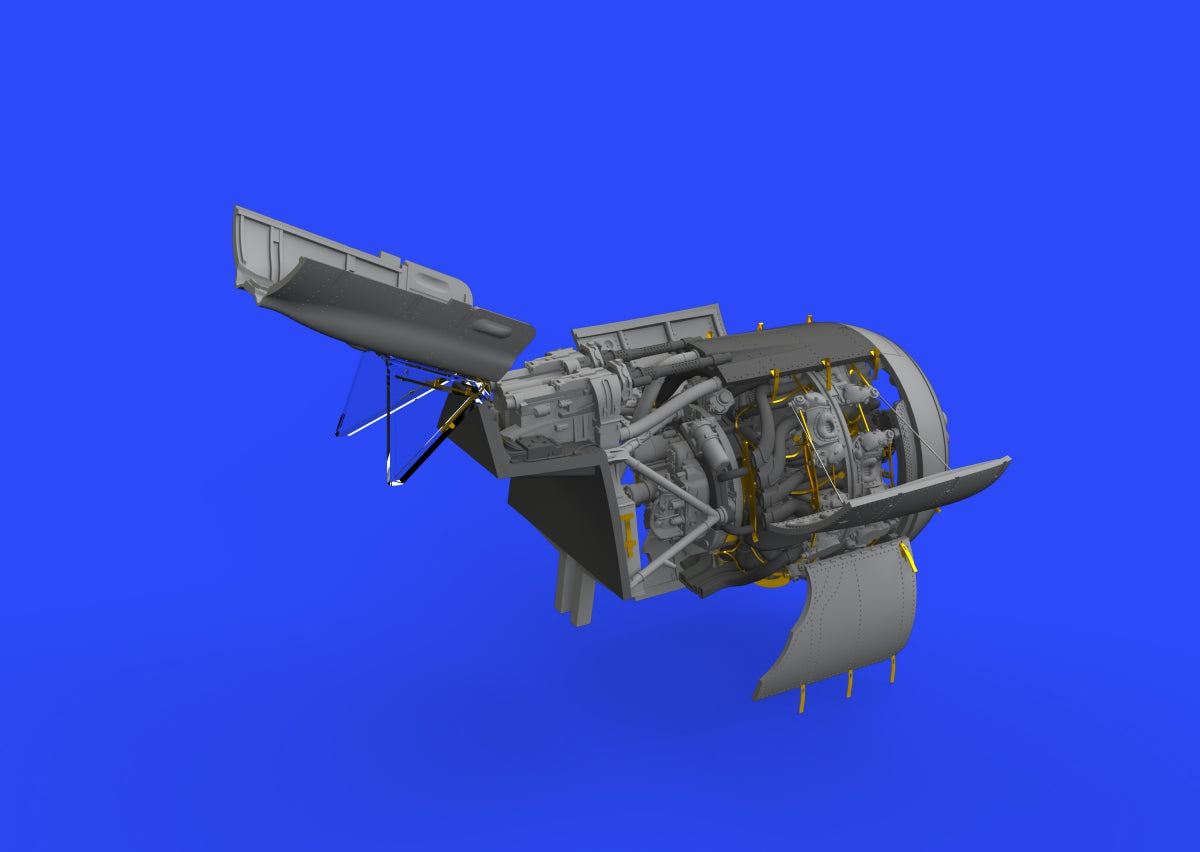 Eduard 648941 Fw 190A-7 engine &amp;amp; fuselage guns Eduard 1/48 – Bild 6