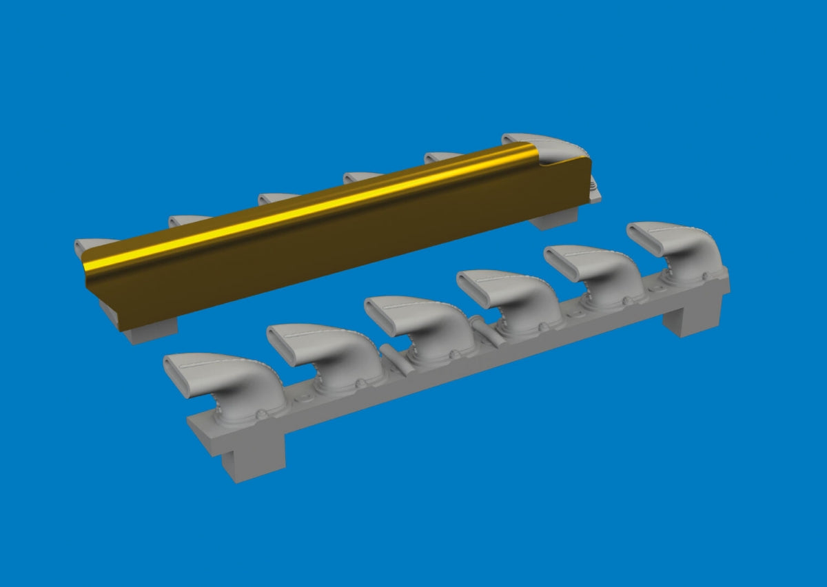 Eduard 672406 Bf 109G-6 exhaust stacks PRINT Tamiya 1/72 – Bild 2