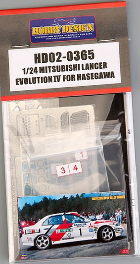 Hobby design HD02-0365 Mitsubishi Lancer Evolution IV - Detail Up PE Set for Hasegawa 1/24 – image 2