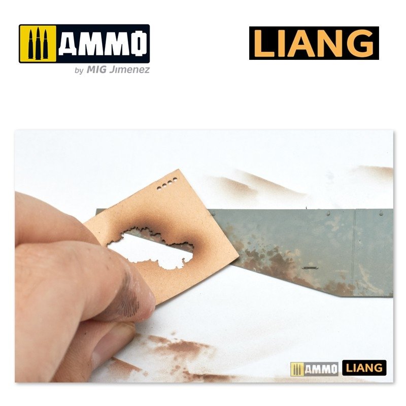 Liang 0003 Splashes Mud Effects Airbrush Stencils – Bild 2