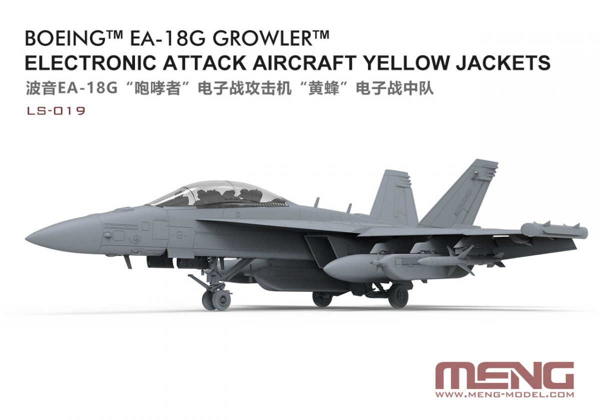 Meng LS-019 Boeing EA-18G Growler Electronic Attack Aircraft Yellow Jackets 1/48 – obrázek 2