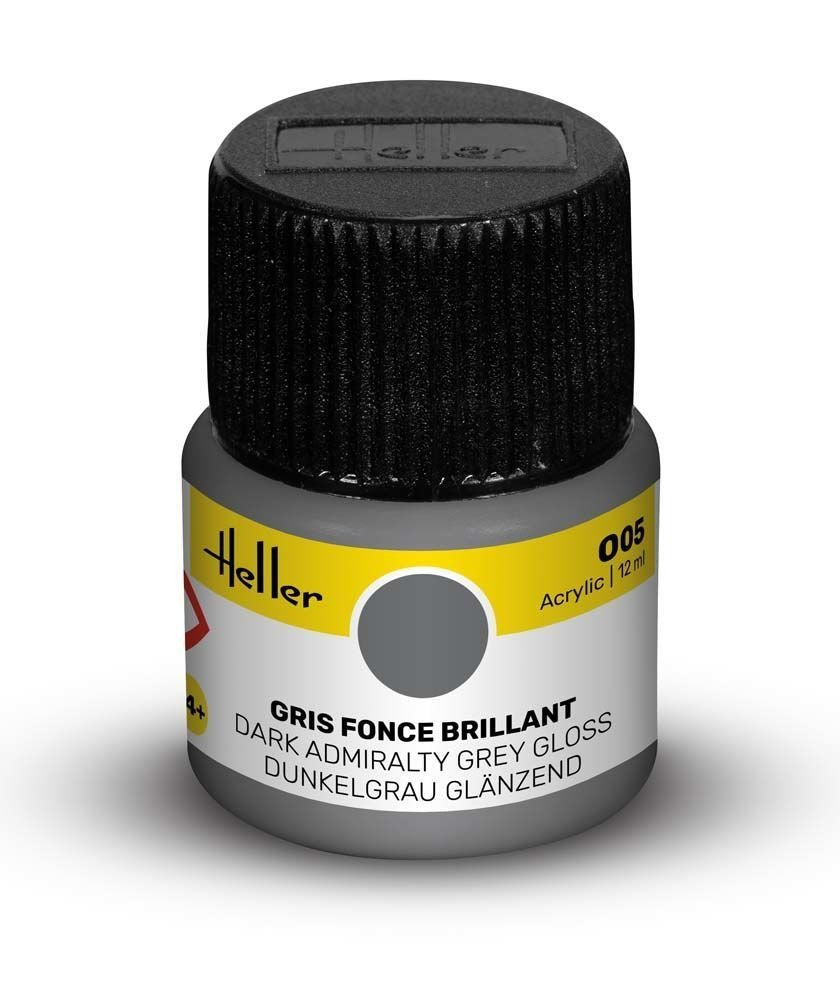 Heller 9005 005 Dark Admiralty Grey - Gloss 12ml