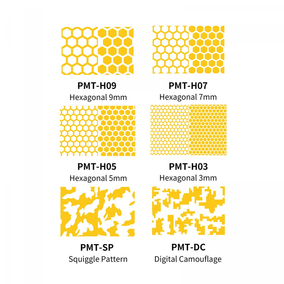 DSPIAE PMT-H07 7mm Precut Masking Tape - 7mm Hexagonal – image 3