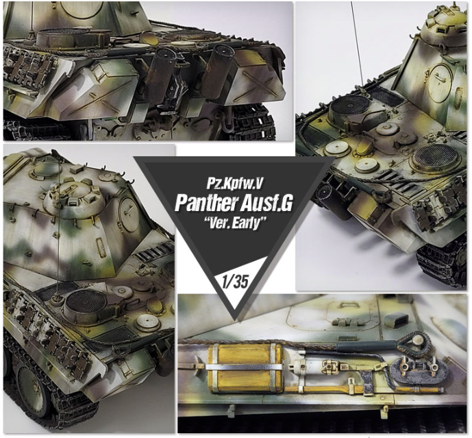 Academy 13529 Pz.Kpfw.V Panther Ausf.G Ver.Early 1/35 – obrázek 3