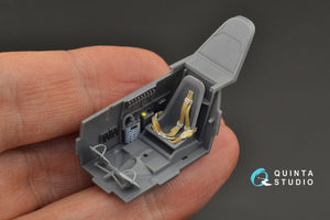 Quinta Studio QD48240 Bf 109E-3/4 3D-Printed &amp;amp; colored Interior on decal paper (Wingsy kits) 1/48 – immagine 3