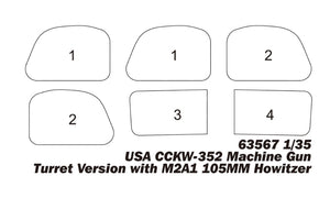I Love Kit 63567 CCKW-352 with M2A1 105MM Howitzer - Machine Gun Turret Version 1/35 – image 3