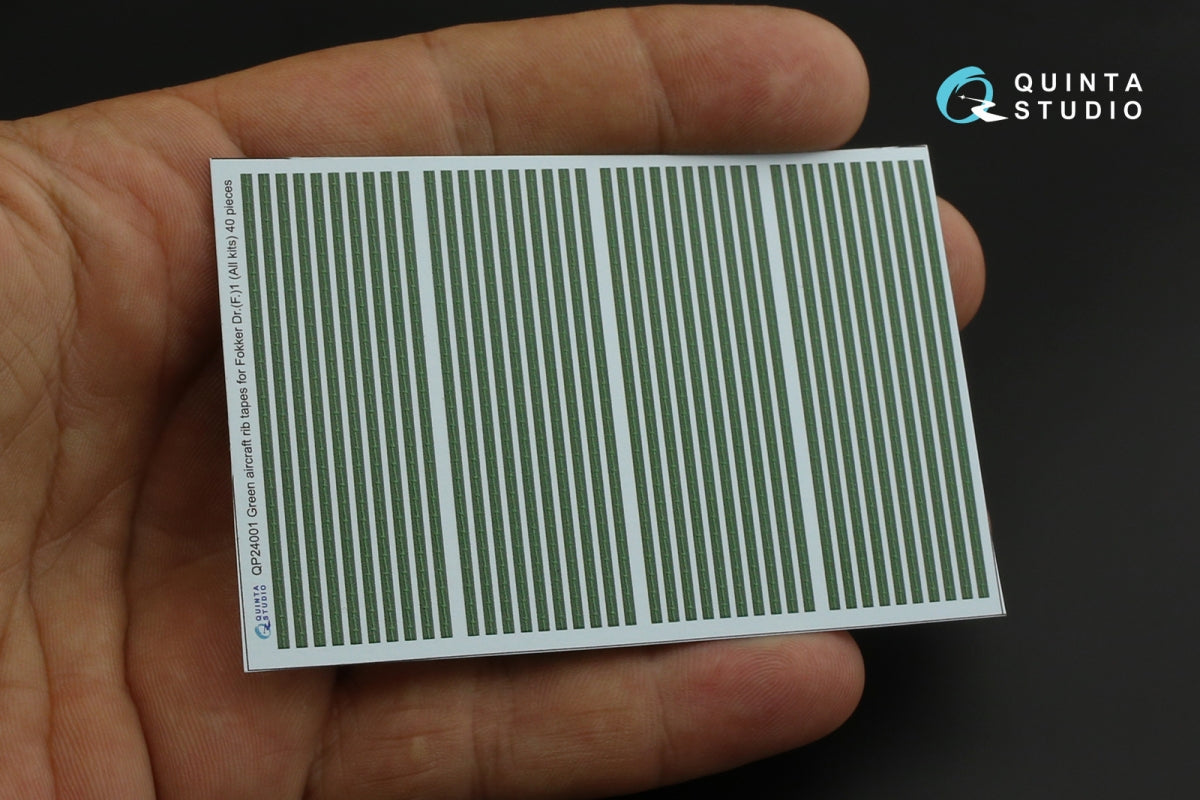 Quinta Studio QP24001 Green rib tapes Fokker Dr.I (All kits) 1/24 – immagine 6