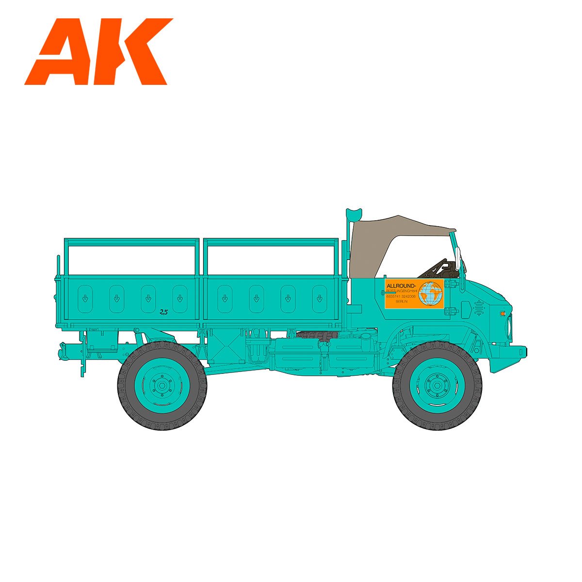 AK Interactive AK35505 UNIMOG S 404 EUROPE &amp;amp; AFRICA 1/35 – Bild 8