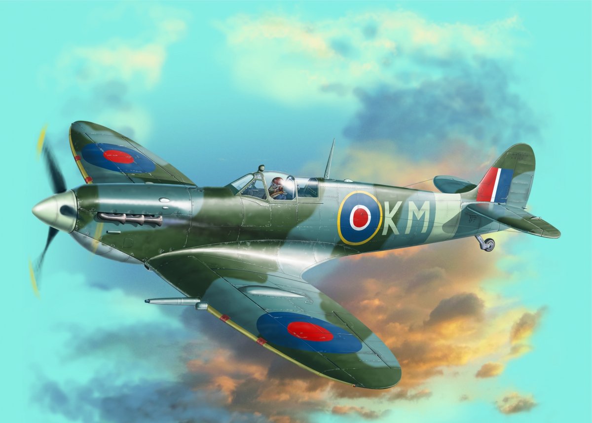 Kovozavody Prostejov KPM0124 Spitfire Mk.Vc Allied Fighters 1/72 – obrázek 2
