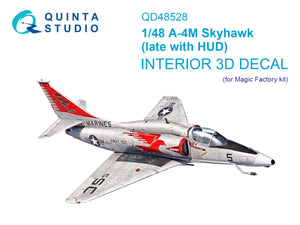 Quinta Studio QD48528 A-4M late 3D-Printed &amp;amp; colored Interior on decal paper (Magic Factory) 1/48