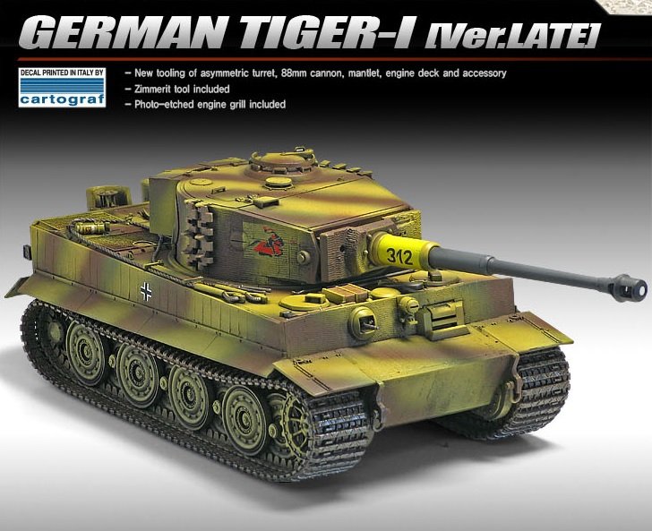 Academy 13314 GERMAN TIGER I Ver.LATE 1/35 – Bild 4