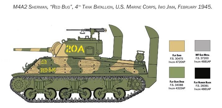 Italeri 6583 M4A2 Sherman US Marine Corps 1/35 – imagen 2