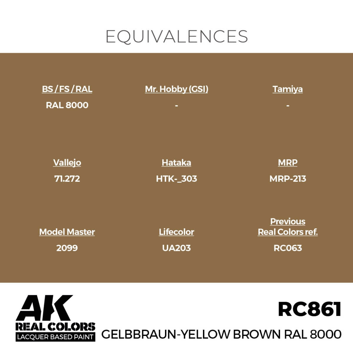 AK Interactive RC861 Gelbraun-Yellow Brown RAL 8000 17 ml – Bild 3