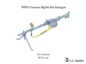 ET Model P16-002 WWII German Mg34t Machinegun (3D Printed) 1/16