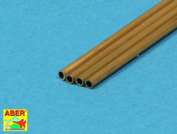 Aber BT15X02 Brass Tubes 1.50x0.20 mm length 250 mm x 4 pcs. – immagine 5