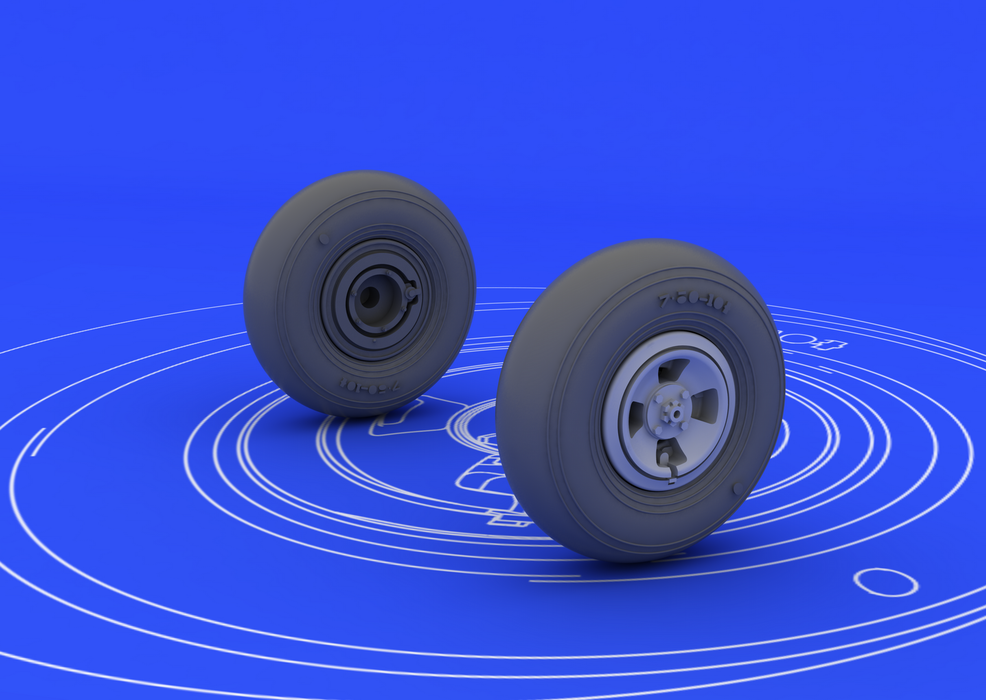 Eduard 648115 Spitfire wheels - 4 spoke 1/48 (EDUARD) – Bild 2
