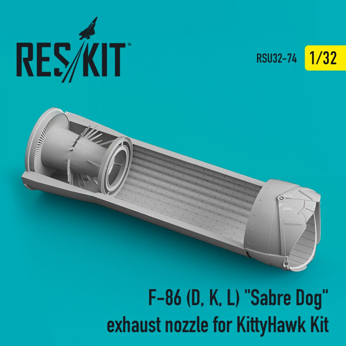 RESKIT RSU32-0074 F-86 (D, K, L) &amp;quot;SABER DOG&amp;quot; EXHAUST NOZZLE FOR KITTYHAWK KIT 1/32 – Bild 2