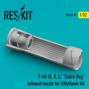 RESKIT RSU32-0074 F-86 (D, K, L) &amp;quot;SABER DOG&amp;quot; EXHAUST NOZZLE FOR KITTYHAWK KIT 1/32 – Bild 2