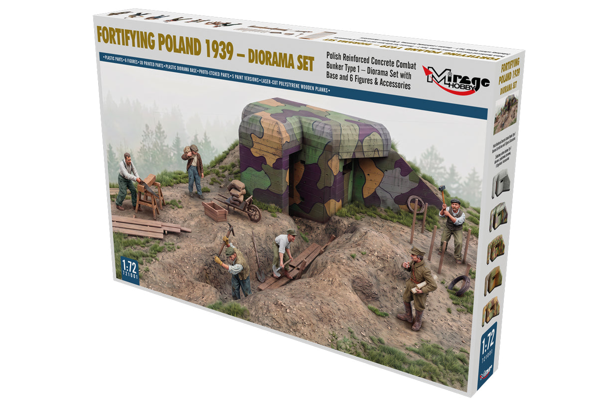 Mirage 721001 Fortifying Poland 1939 - Diorama Set 1/72 – obrázek 6
