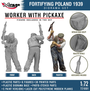 Mirage 721001 Fortifying Poland 1939 - Diorama Set 1/72 – obrázek 8