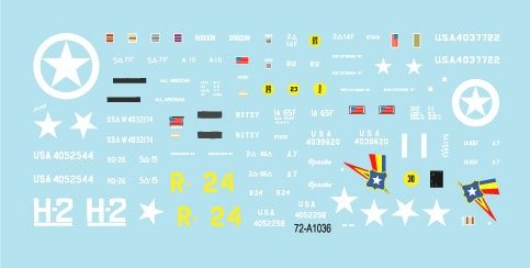 Star Decals 72-A1036 US SP Howitzers. M7 Priest, M8 HMC and M4 (105mm). 75th-D-Day-Special. Normandy and France in 1944 1/72 – image 3