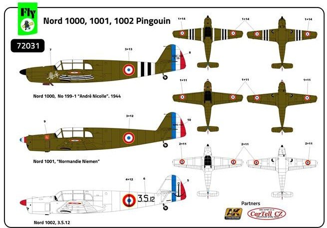 Fly 72031 Nord 1000,1001,1002 Pingouin 1/72 – Bild 3